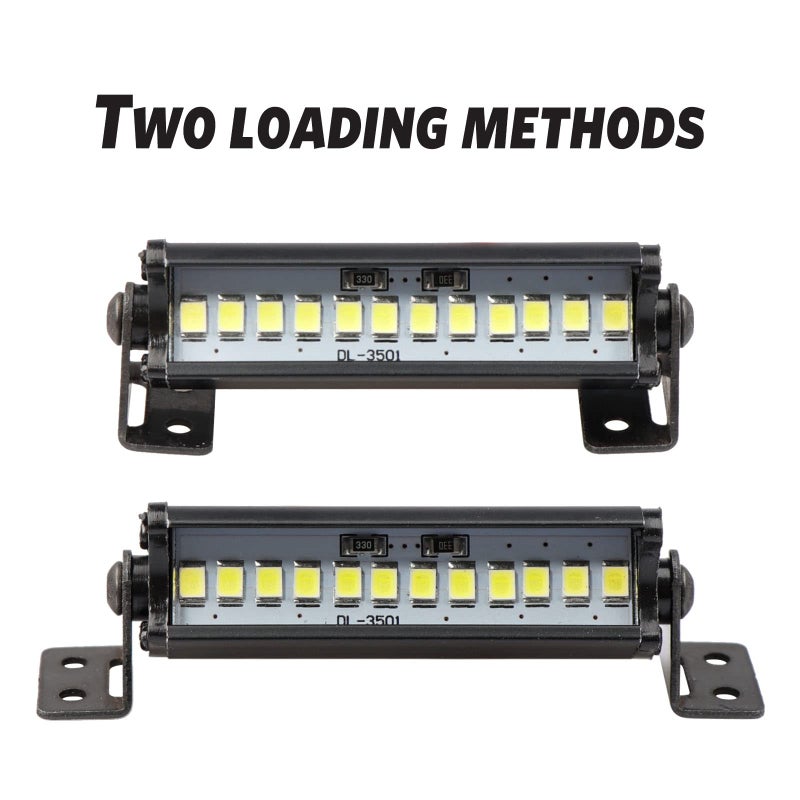 XIND ELE. RC Light Bar 53mm LED Light Kit for Traxxas Axial Arrma Redcat 1/10 1/8 1/24 RC Car Truck Accessories - Image 3